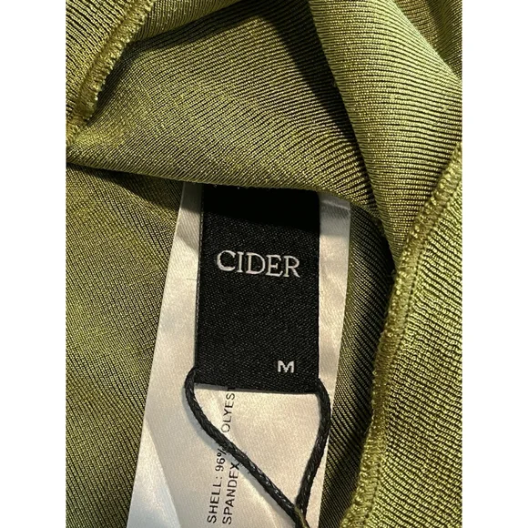 Cider Green Strapless Tube Dress Women's M Boho Midi NWT - Picture 6 of 9